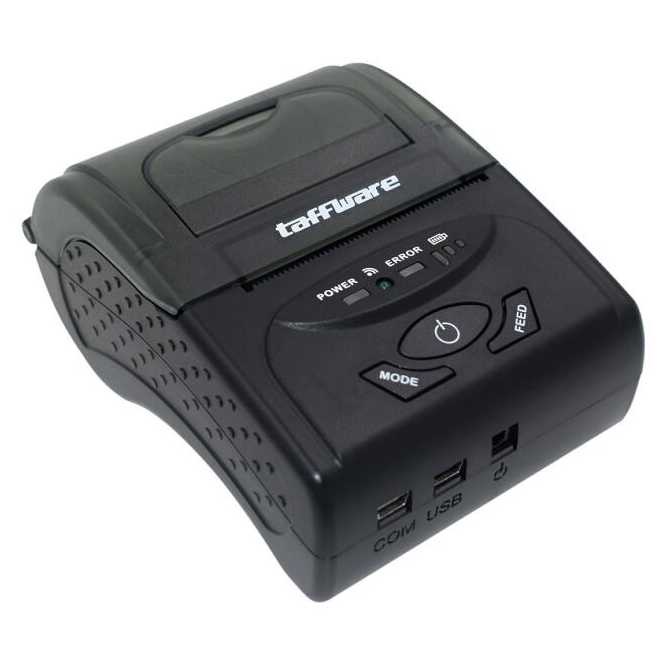 Taffware Zjiang Mini Portable Bluetooth Thermal Receipt Printer - 5807