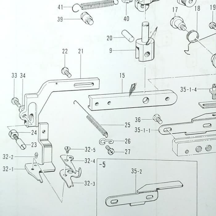 141513-001 Wayken Brother LH4-B814 - Plat Tipis Jepit Benang