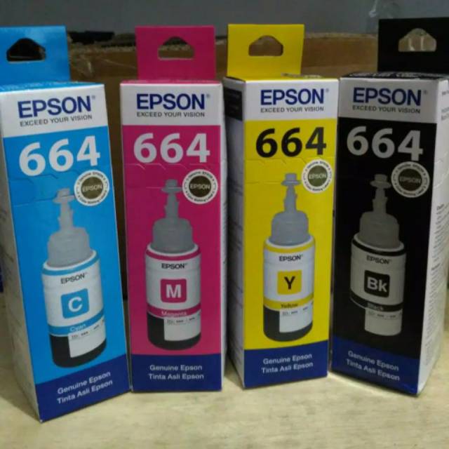 Tinta Printer Epson 664 Original L100 L110 L120 L200 L210 L220 L300 L310 L350 L360 L555