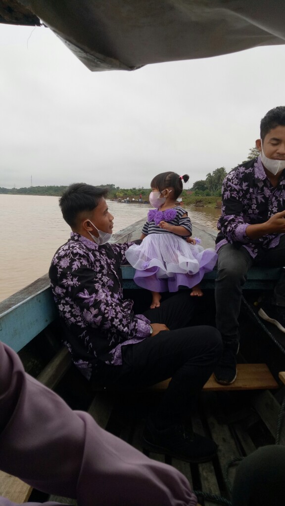 (couple Keluarga ) Batik Couple Keluarga Sania Ruffle Ori Ndoro Jowi Dnt - Motif Cibulan Ungu