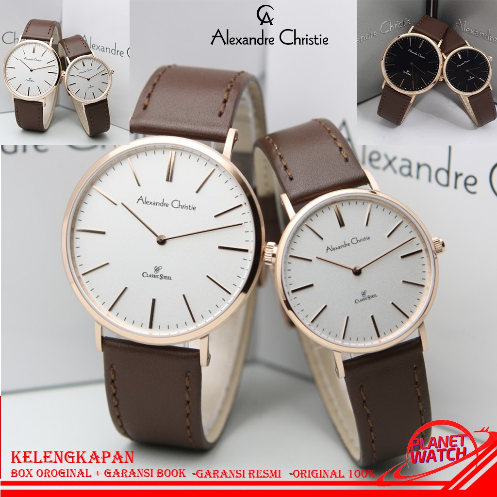 ALEXANDER CHRISTIE COUPLE ORIGINAL JAM TANGAN ALEXANDRE CHRISTIE COUPLE JAM ALEXANDER CRISTIE 8490