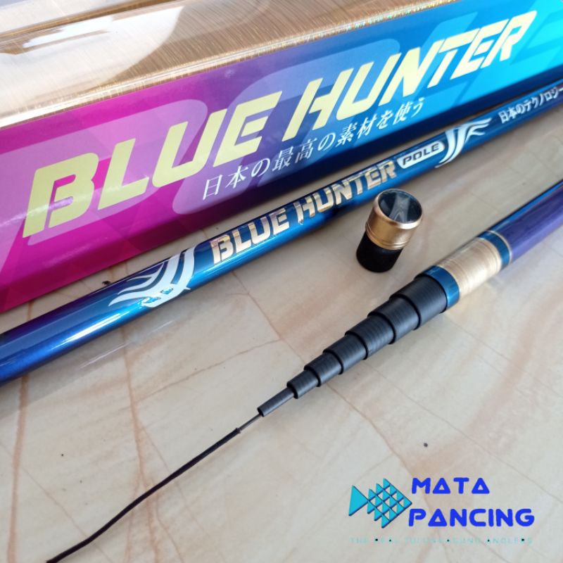 Joran tegek daido red hunter blue hunter 360 450 dan 540 carbon kevlar action medium hard tidak melengkung tengah dan sangat lurus dari pangkal sampai ujung