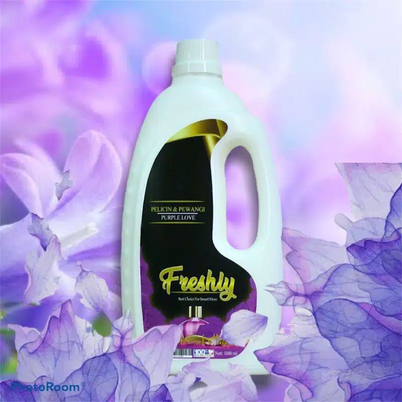 FRESHLY PELICIN DAN PEWANGI LOUNDRY 1000 ML PURPLE LOVE