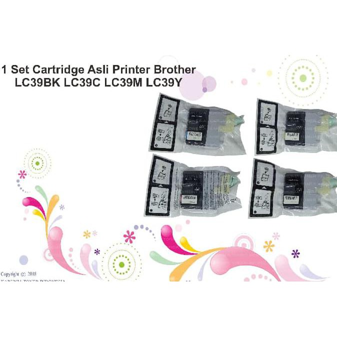 

Favorit] Cartridge Printer Brother Lc39Bk Lc39C Lc39M Lc39Y 1 Set Original