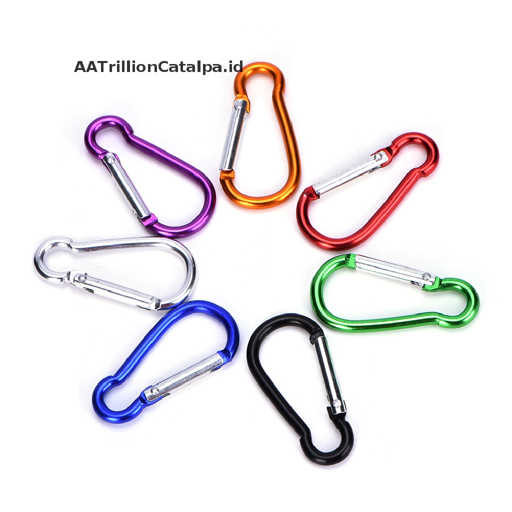 Aa Carabiner Bentuk D Bahan Aluminum Untuk Camping