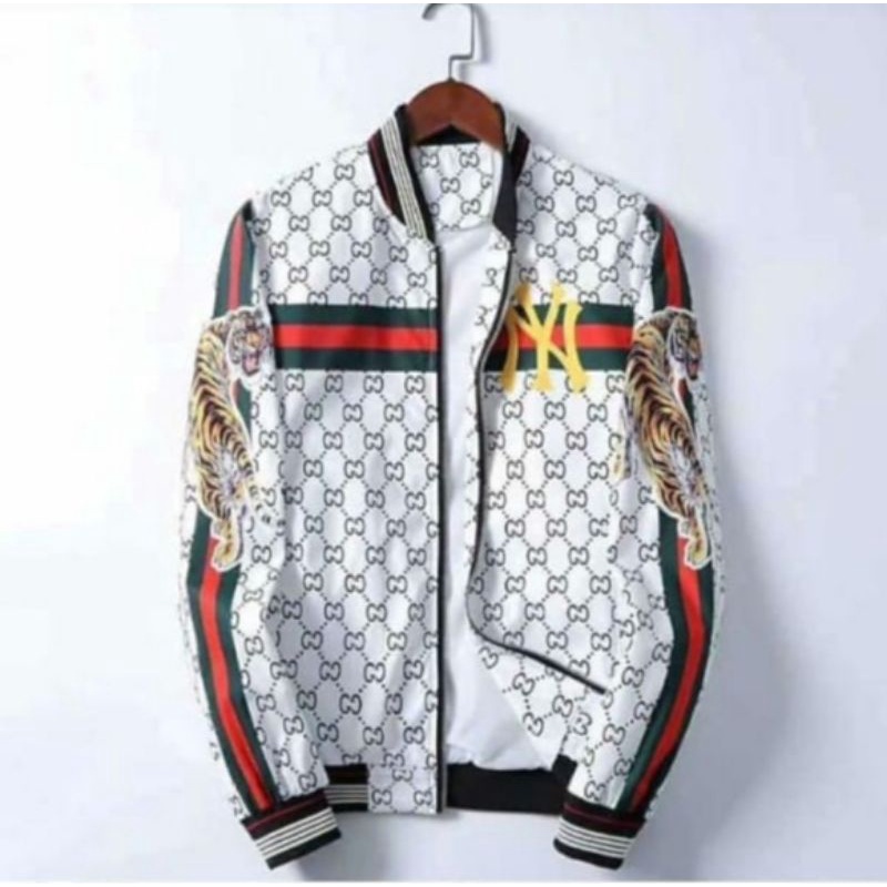 jaket tractop gucci macan jaket printing jaket bomber mirror 1:1