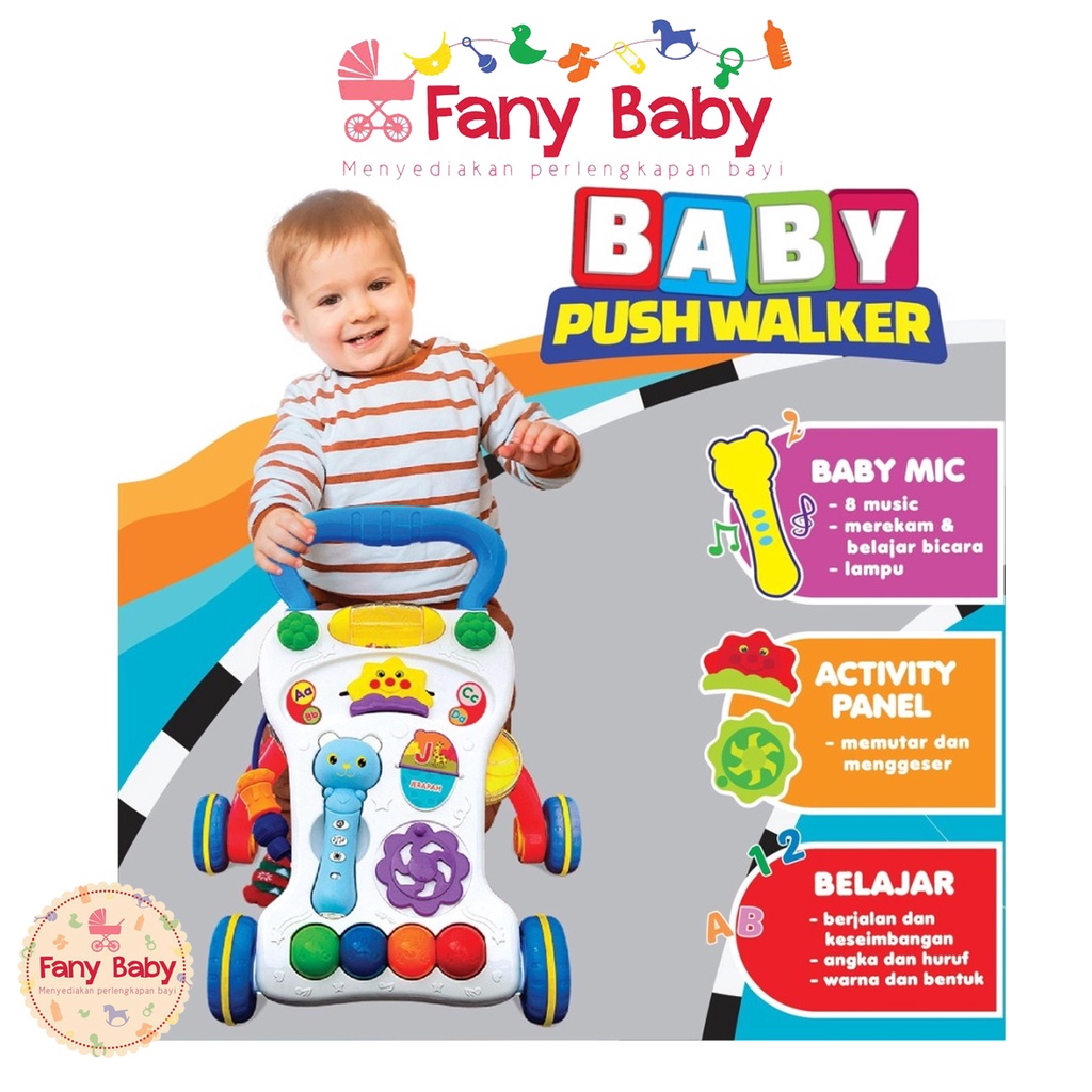 NEWBIE TECH BABY PUSH WALKER 9M+