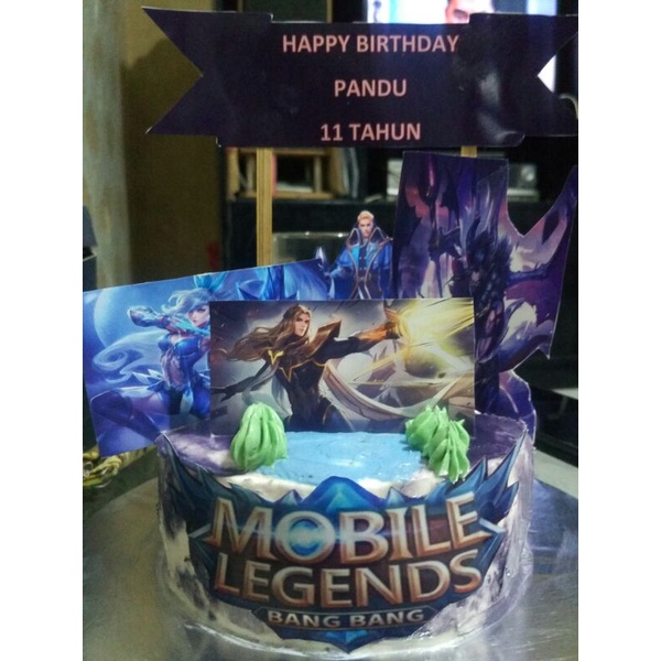 

kue ultah tema mobile legends