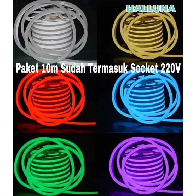Neon Flexible 220V Per 10 Meter / Lampu LED Neon Sign/Anti Air