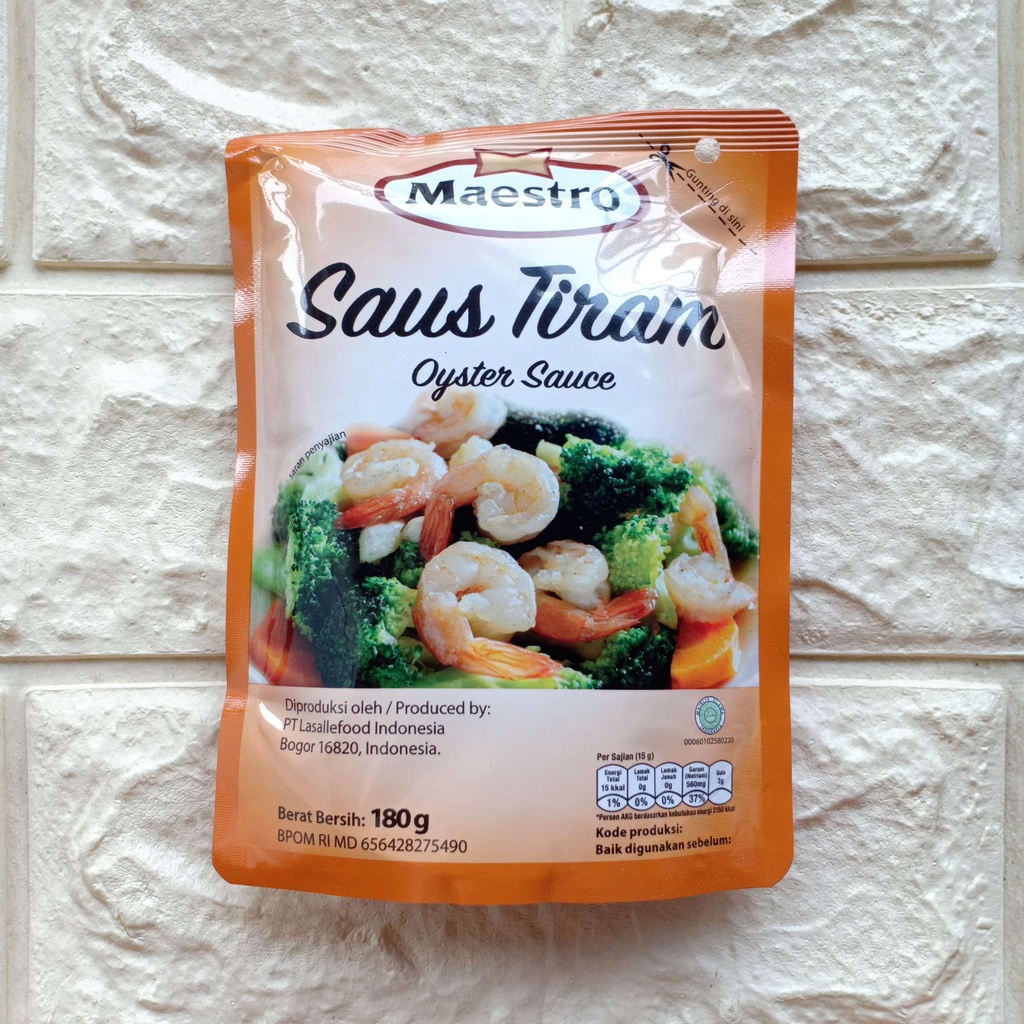 

Maestro Saus Tiram 180gr Saos Oyster Sauce Bumbu Masak Dapur Sachet 180g 180 gr g gram