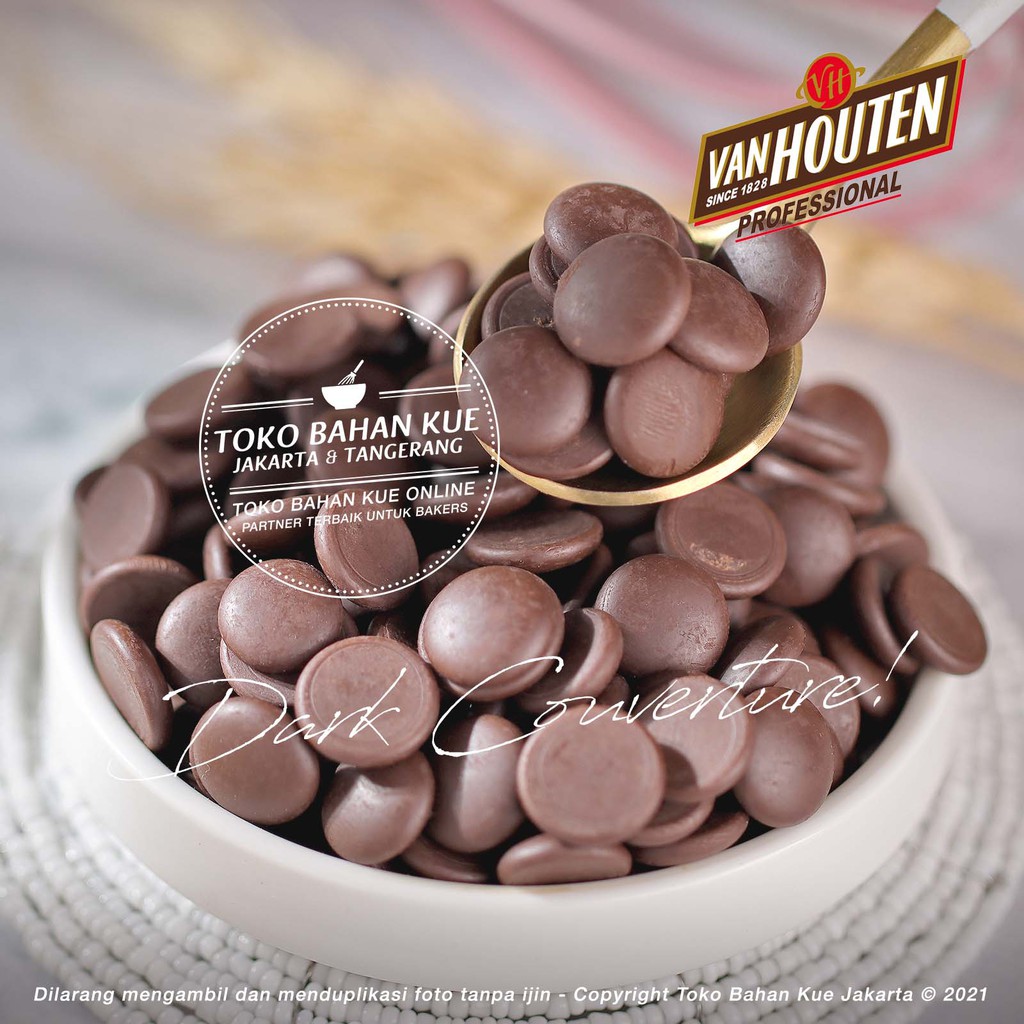 

Van Houten - Dark Couverture 70,4% Chocolate Coin 500gr Cokelat