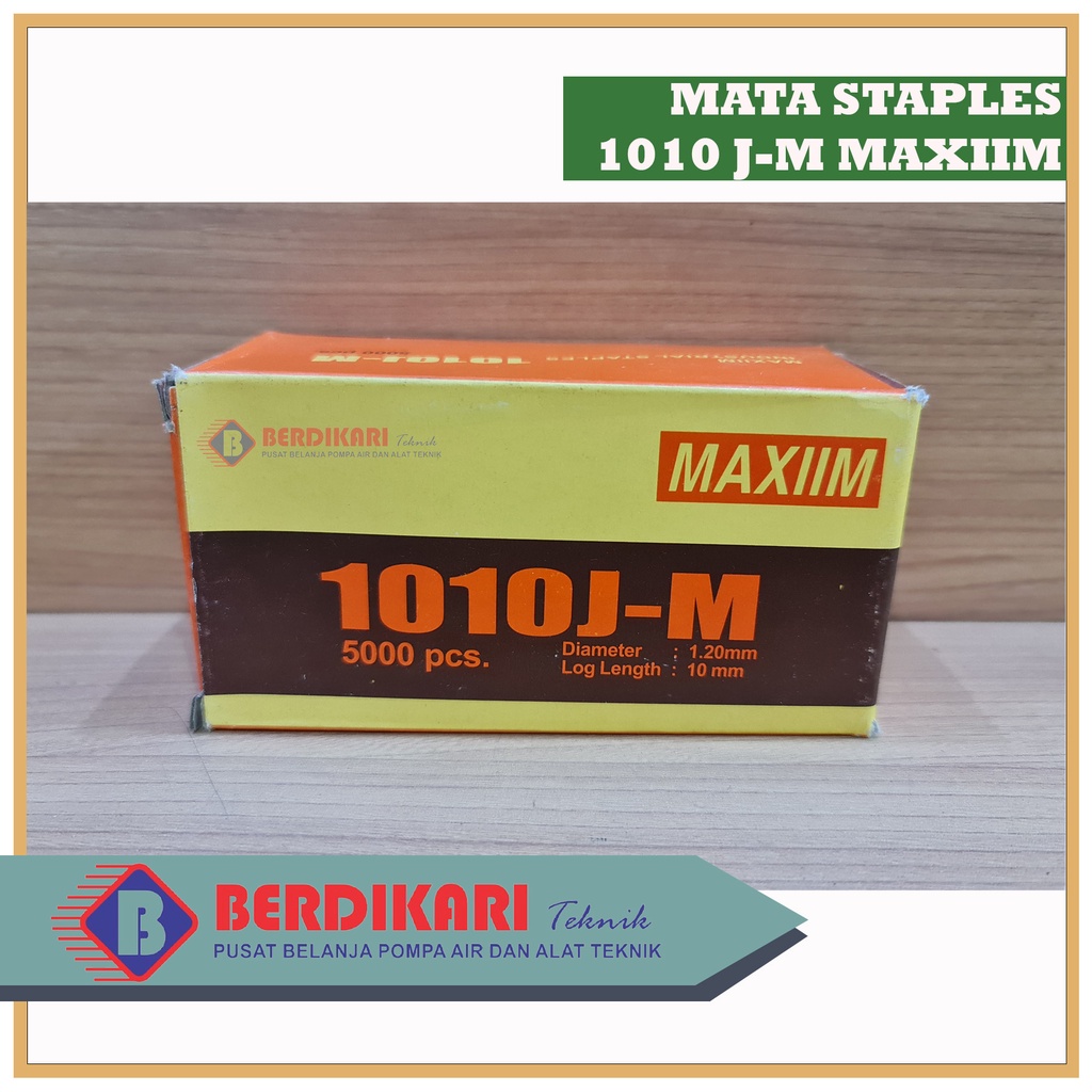 MAXIIM 1010 J Isi Stapler 10 mm / Staples Paku Tembak Model U