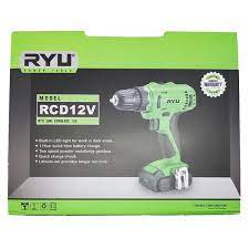 Mesin Bor Baterai Cas RYU 12V Cordless Drill RYU 12 Volt