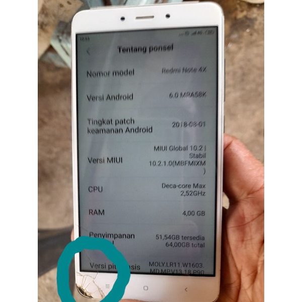 redmi note 4x nikel, ram 4/64