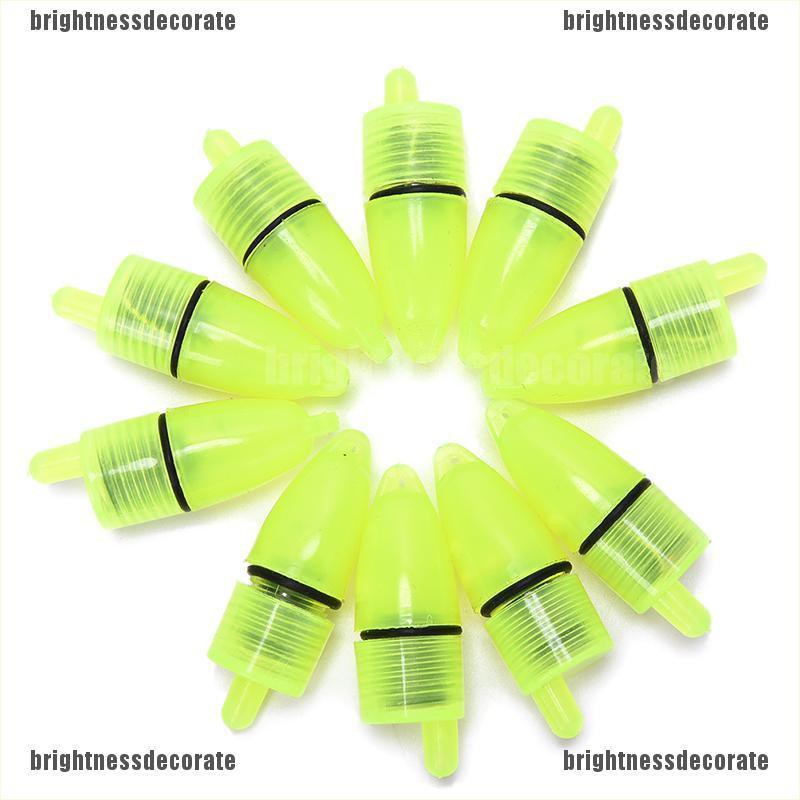 brigid 10 Pcs Pelampung Pancing dengan Lampu LED dan Alarm Peringatan