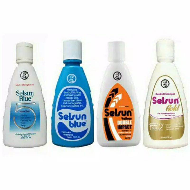 Selsun Shampoo | Shampo | Sampo Blue | Blue 5 | Yellow Double Impact 50ml | 60ml | 100ml | 120ml