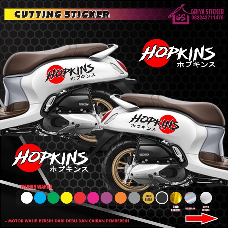 Sticker cutting hopkins stiker scoopy viral berkualitas