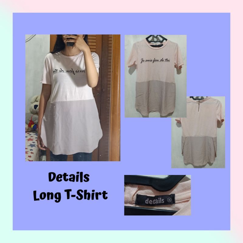 Preloved Kaos Panjang / Long T-shirt by Details