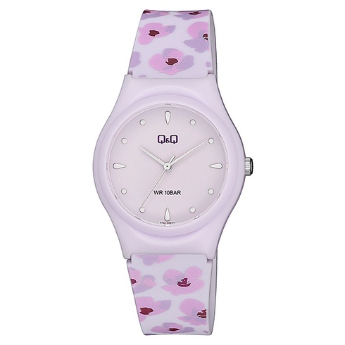 Q&amp;Q QnQ QQ Original Jam Tangan Wanita Motif Lucu Analog Rubber - V10 V10A Water Resist 10 BAR