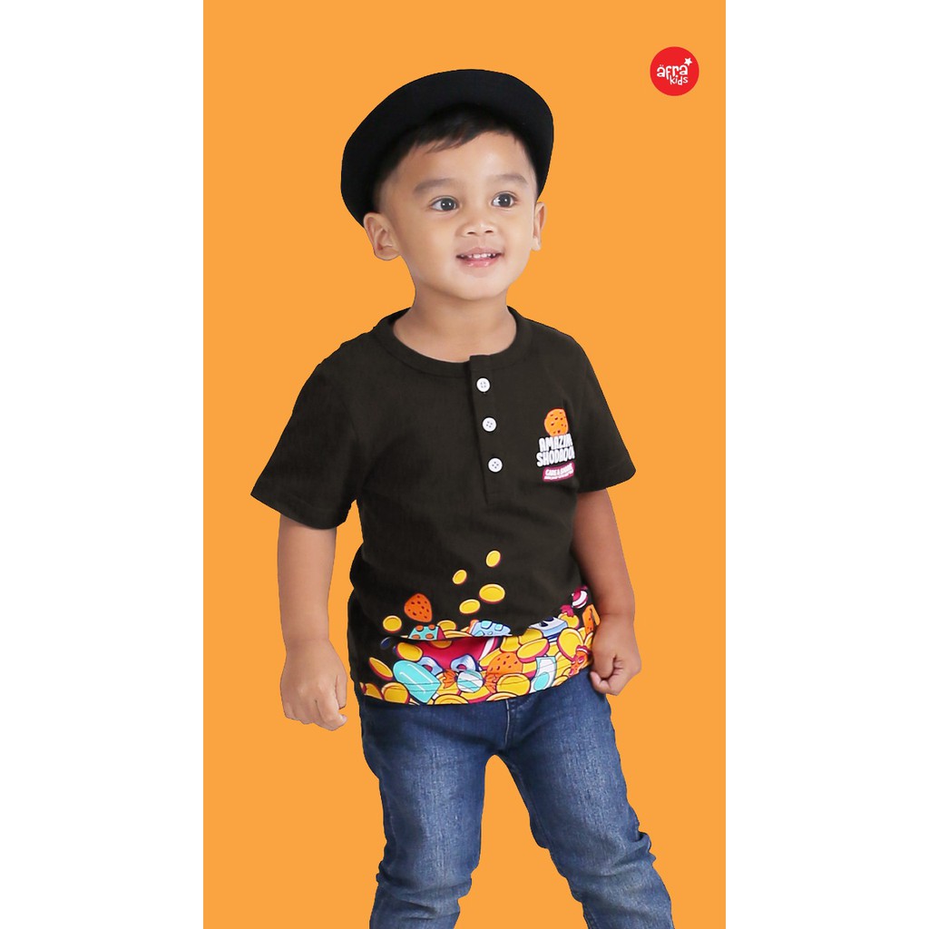 Kaos Afrakids AF269 &quot; Amazing Shodaoh&quot; Lengan Pendek Kancing