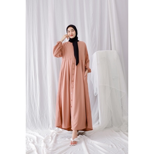 NADIA MAXI DRESS (Ld 104 Pjg 132) Gamis polos