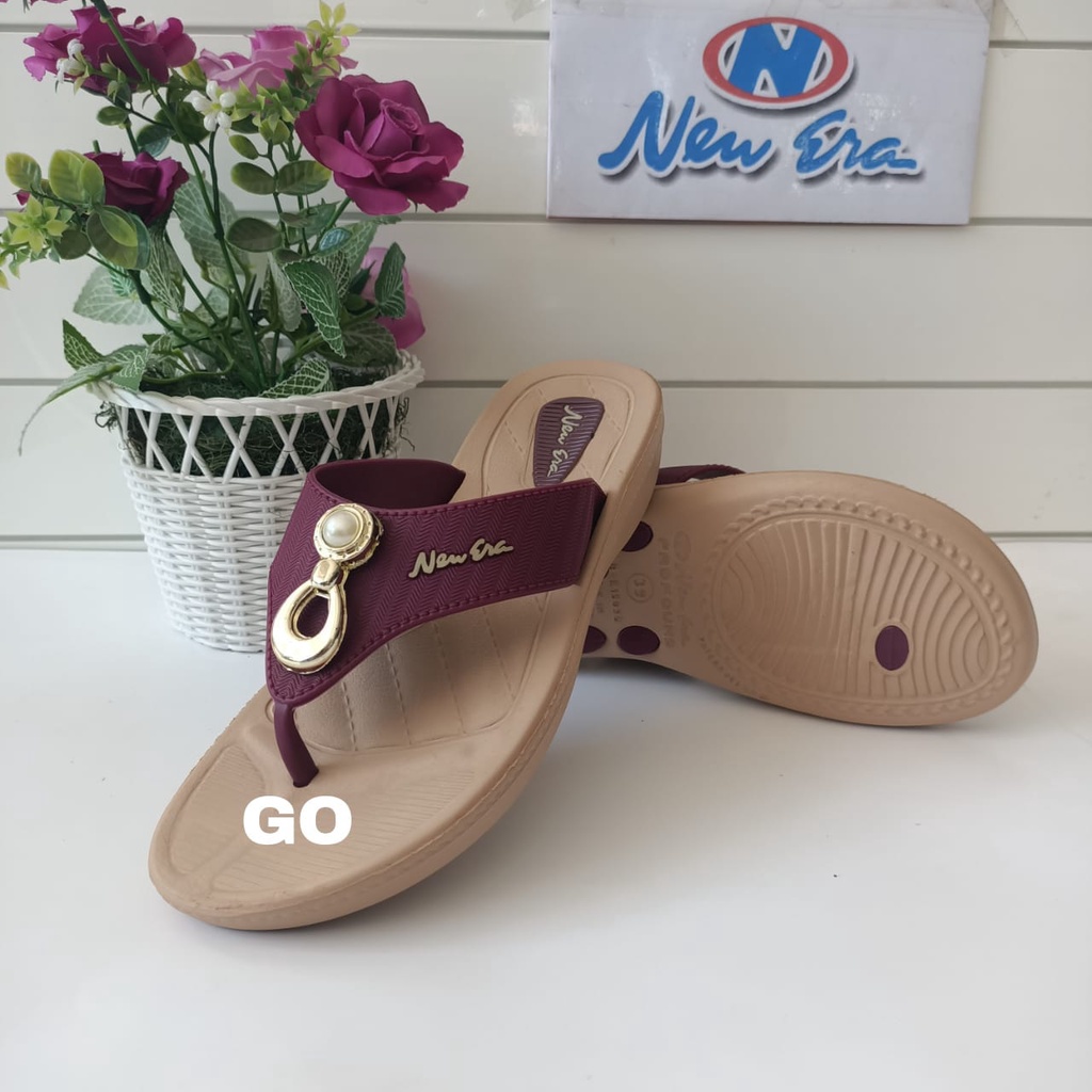 gos NEW ERA LB E 15092 Sandal Jepit Karet Wanita Size 37/41