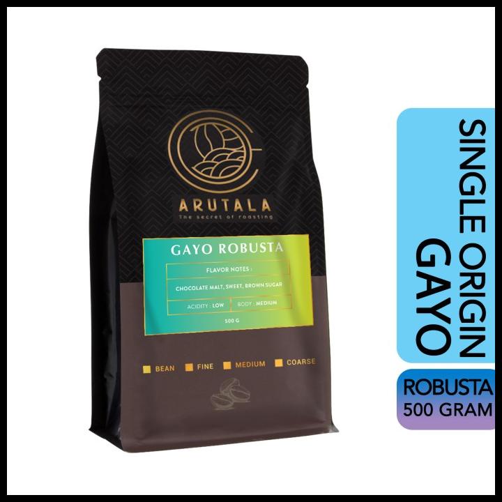 

Arutala Kopi Gayo Alur Badak Robusta Coffee 500 Gram
