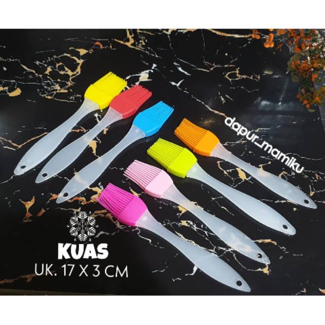 DAPURMAMI Kuas Silikon Kuas Dekorasi Kue Silicone Brush Solet Spatula Pengaduk