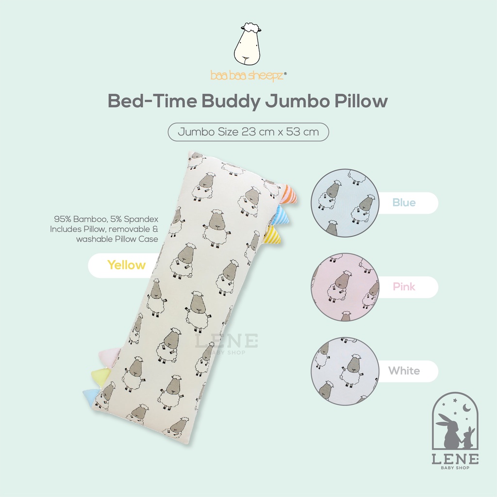 [READY] Baa Baa Sheepz Bed-Time Buddy Jumbo Pillow Baabaasheepz