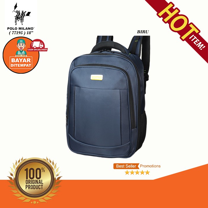 PROMO TAS RANSEL SEKOLAH MURAH POLO CAVALLO -77195 - TAS RANSEL PRIA ANTI AIR PALING LARIS