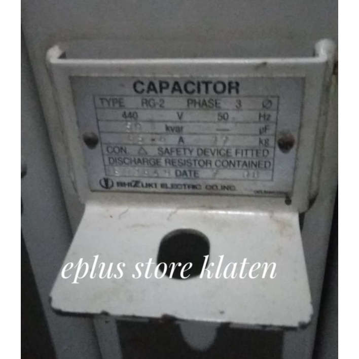 kapasitor bank Shizuki 400V 50KVAR capacitor 400VAC capasitor