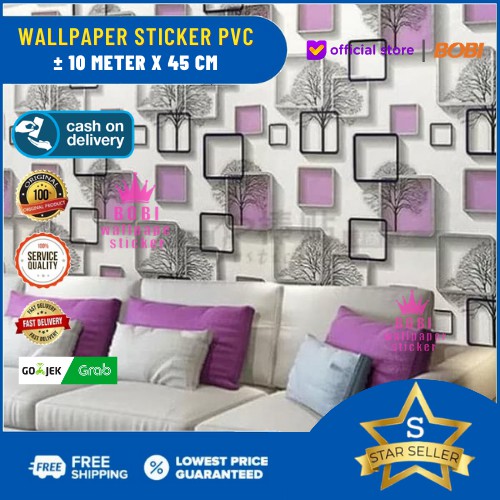 Wallpaper Sticker Kotak BG-046 - 6051-1 , BG 046-1 - 6051, BG 046-2 - 6051-2
