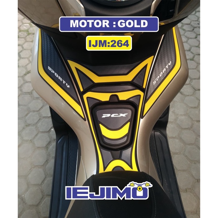 MOTOR-BODY-AKSESORIS- DECK PAD PROTECTOR HONDA PCX 150 FULL SET - TANK PAD ALL NEW PCX 150 - MERAH