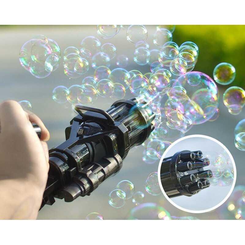 RoundCub Mainan Gelembung Sabun Bubble Gatling Gun 8 Holes - P368