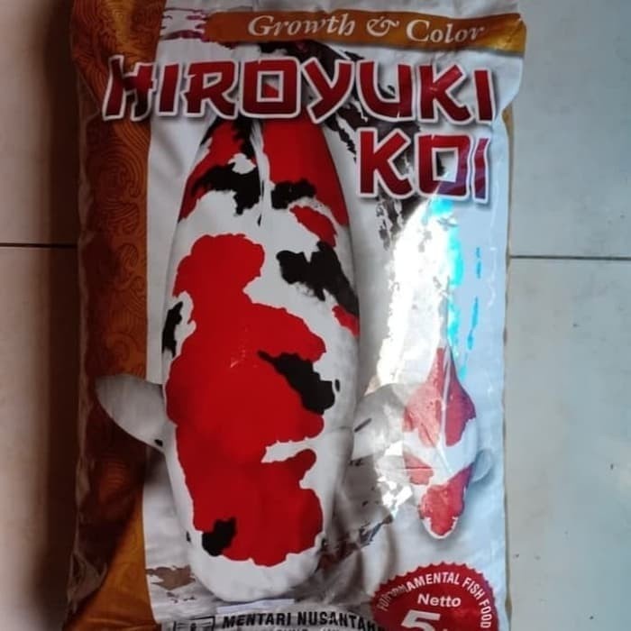 Hiroyuki Repack 1kg 1 Kg Pakan Ikan Koi Premium Hi High Growth &amp; Color