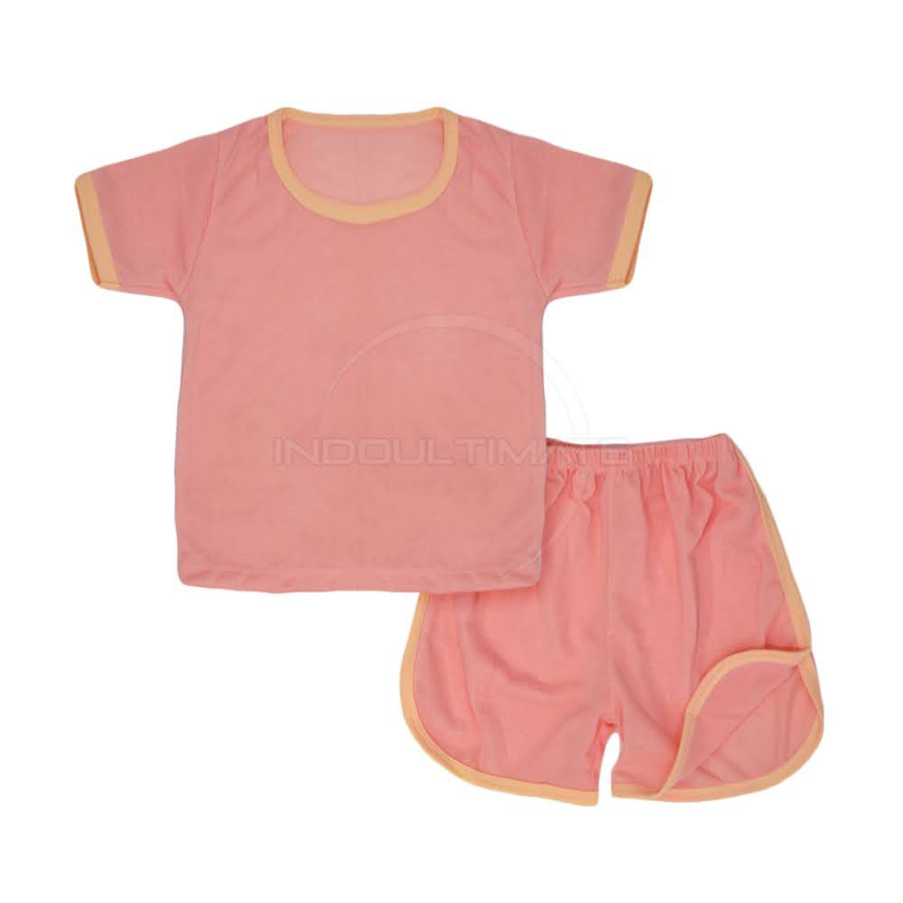 Setelan Baju Bayi Lengan Pendek + Celana Pendek STANDARD Kaos Bayi Newborn Baru Lahir SBJS-02KK