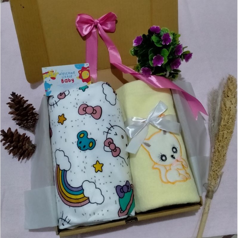 PASTI TERMURAH!!! HAMPERS BAYI | KADO BAYI | KADO LAHIRAN|HADIAH KADO HANDUK BAYI DAN SELIMUT