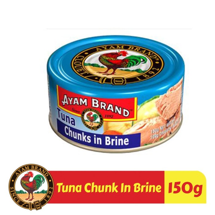 

asa457a Ikan Tuna Kaleng Chunk In Brine Ayam Brand 150Gr Xa20X1