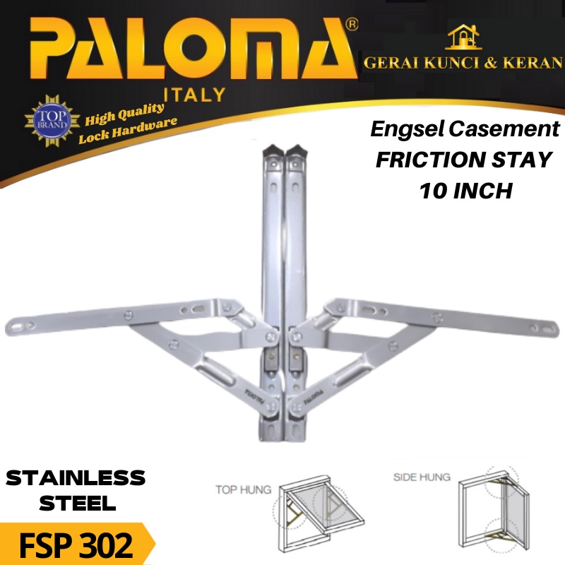 ENGSEL CASEMENT FRICTION STAY SUPERIOR 10 inch SSS FSP 302