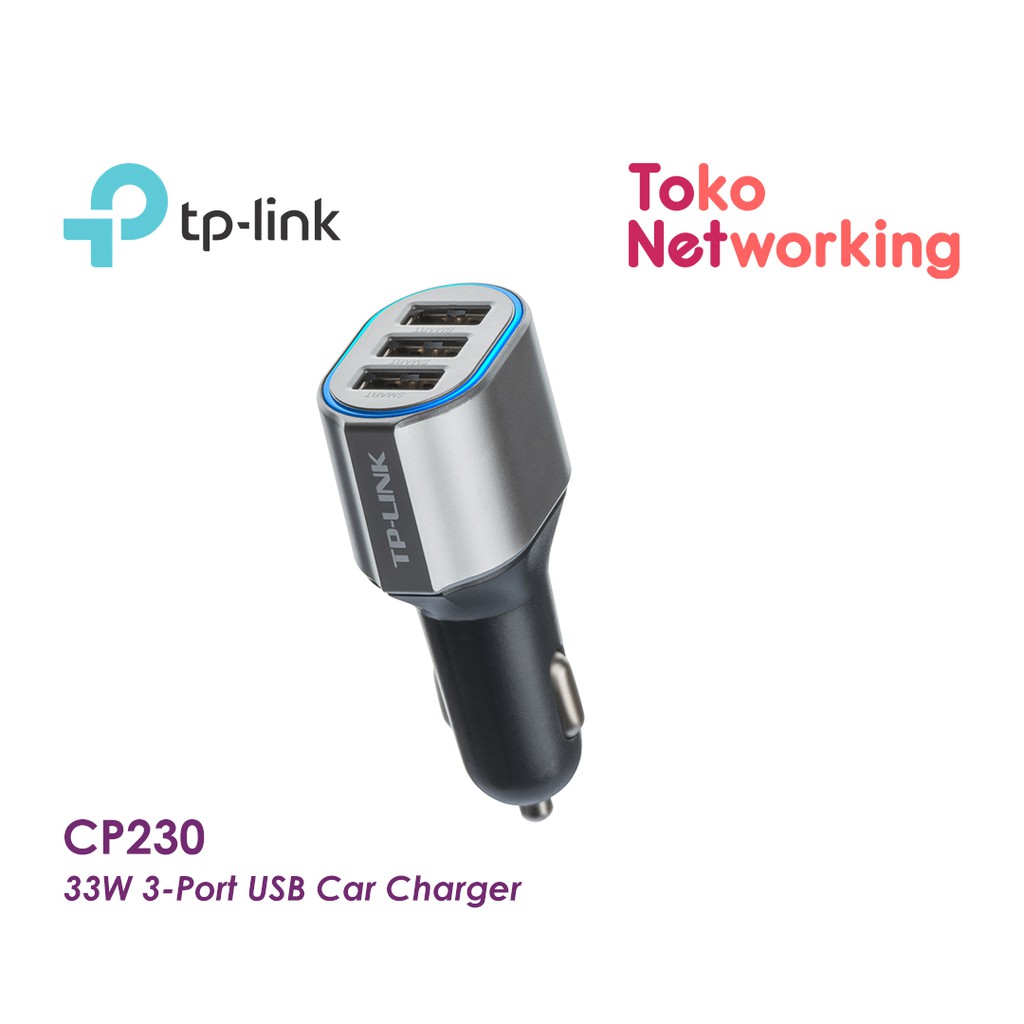 Tp-Link CP230 33W 3-Port USB Car Charger Mobil