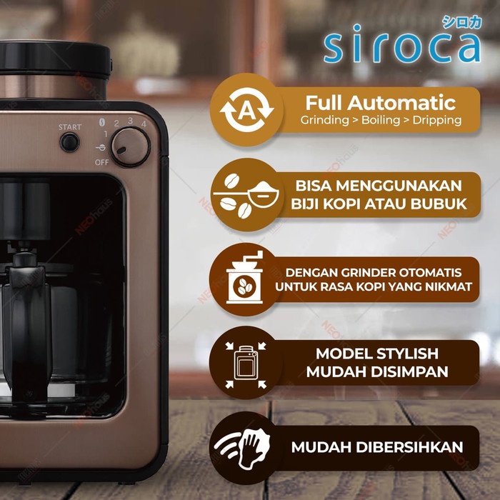 SIROCA - COFFE MAKER FULLY AUTOMATIC / COFFEMECHINE / REFINERCOFFE