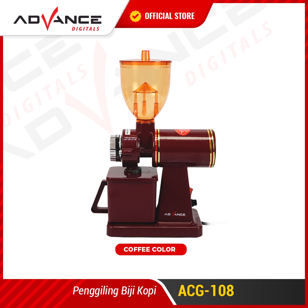 Advance Digitals Mesin Giling Biji Kopi Coffee Maker Grinder Listrik Electric Otomatis ACG-108 I Garansi Resmi 1 Tahun