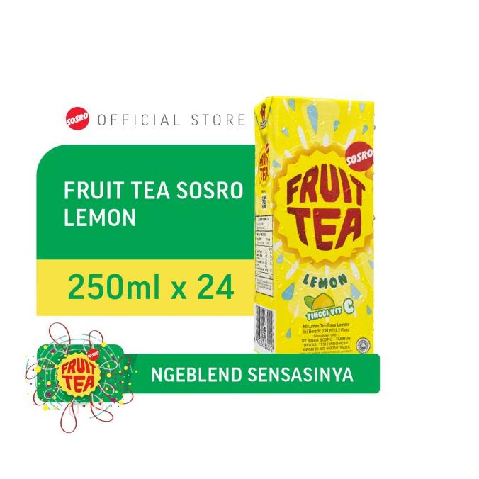 

[COD] Fruit Tea Sosro Lemon Kotak 250ml isi 24pcs [COD]