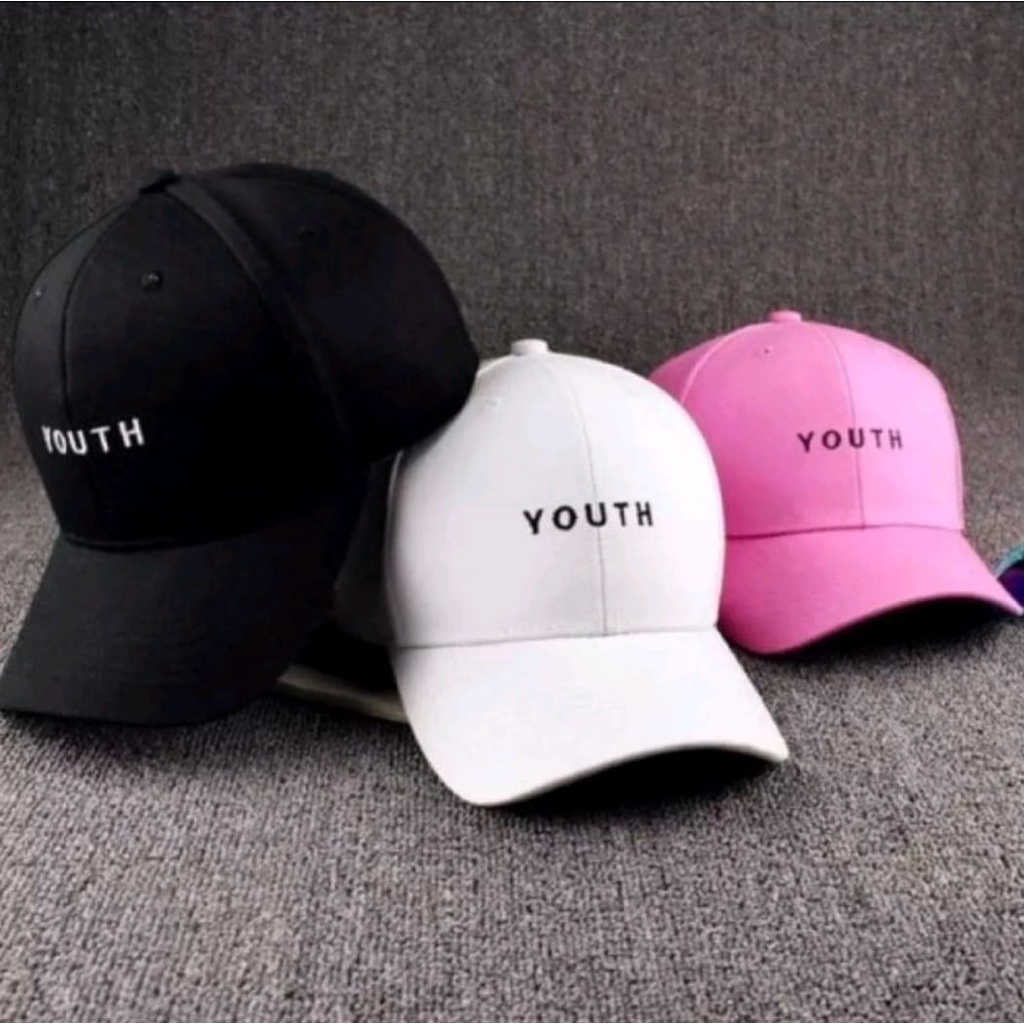 Topi baseball YOUTH murah bordir fashion wanita korea