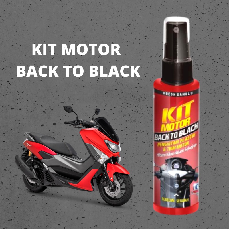 KIT PENGHITAM MOTOR Kit Motor Back to Black Trim Restorer 115 ml Penghitam Plastik &amp; Trim Motor