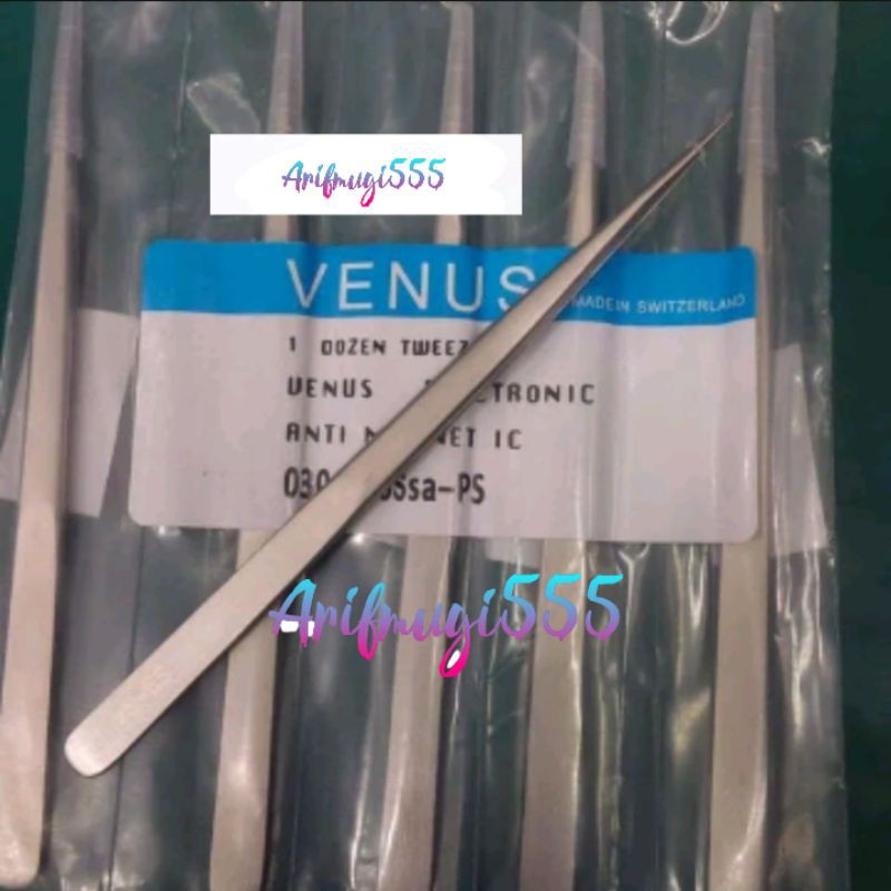 PINSET TWEEZER  VENUS TS-11/00-SA LURUS DAN HRC-40 ST-12 LURUS