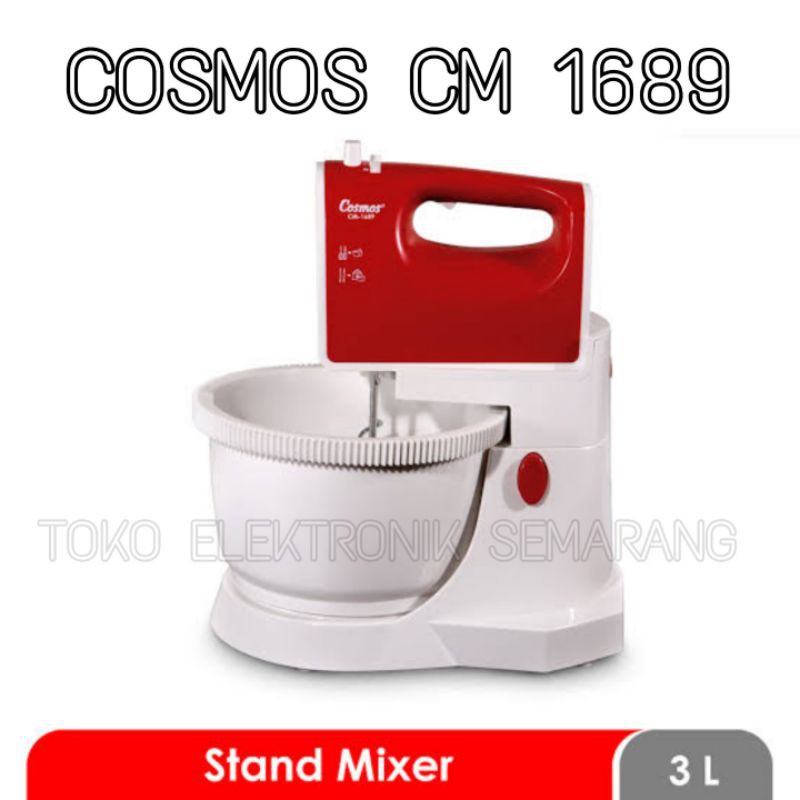 COSMOS STAND MIXER CM 1689 TURBO PENGADUK PENCAMPUR MANGKOK MANGKUK