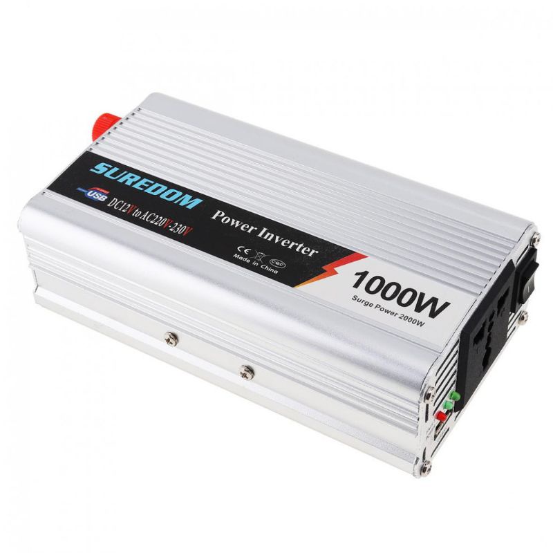 Power Inverter DC To AC 1000 Watt Merubah  Arus Listrik DC 12V To AC 220V