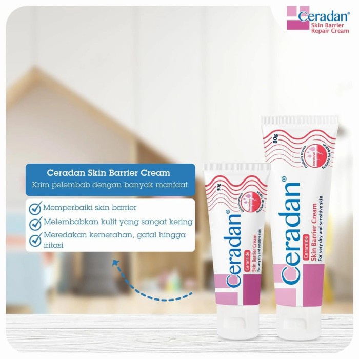 [FREE Handuk Muka] CERADAN Cream Ceramide Skin Barrier untuk Kulit Atopik Sensitif Eksim Baby Cream Atopic Skin Eczema