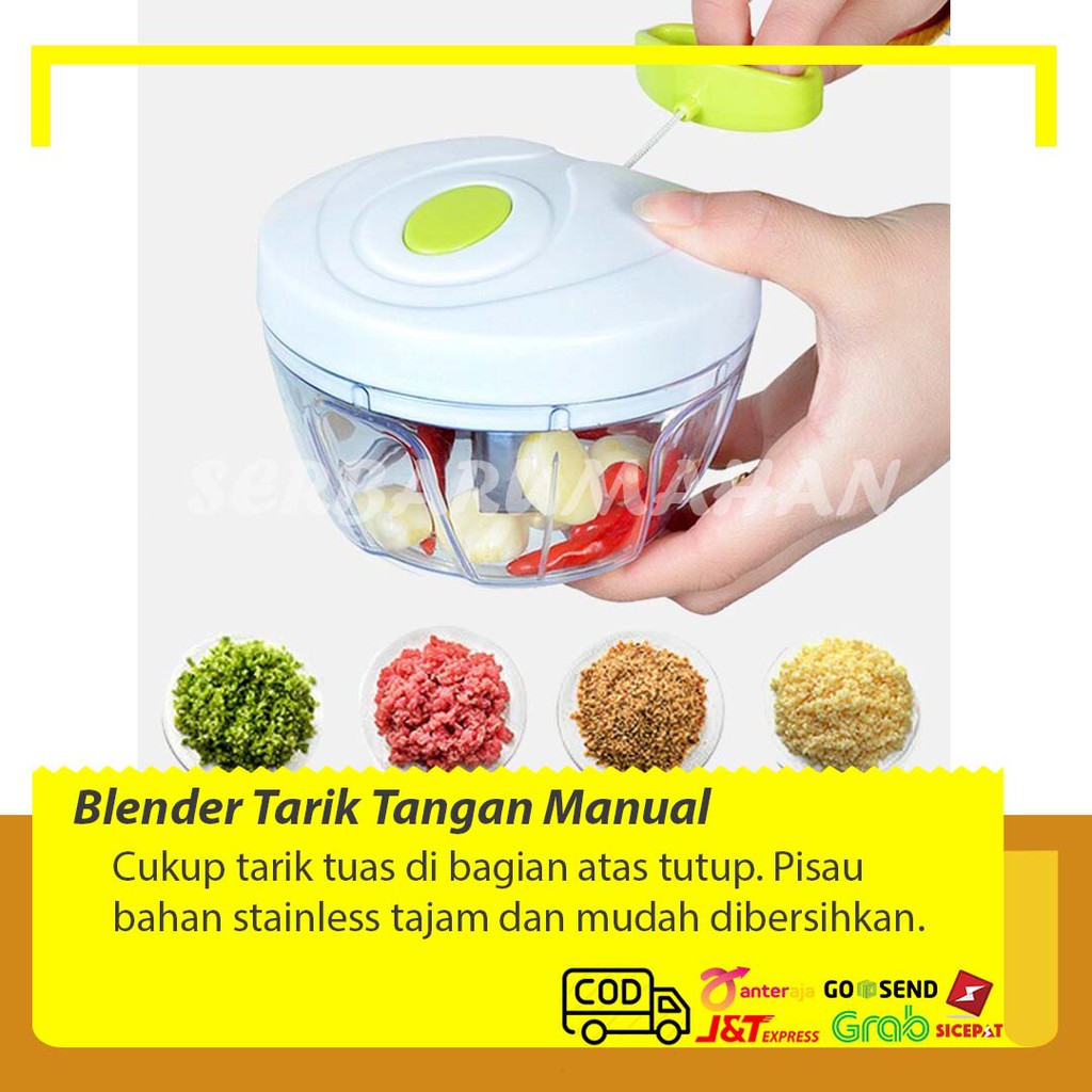 SR130 Blender Portable Mini Blender Mini Portable Blender Bumbu Dapur Blander Portable Blender Manua
